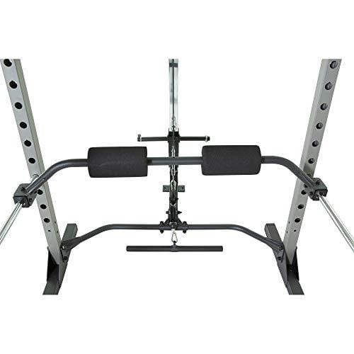 Fitness Reality 810XLT Super Max Power Rack Cage with LAT Pull Down and Low Row Cable Attachment