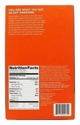 Bulletproof Collagen Protein Bars 12 Bars (Fudge Brownie)