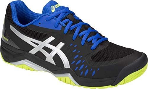 ASICS Gel-Challenger 12 Men's Tennis Shoe, Black/Silver, 11 D US
