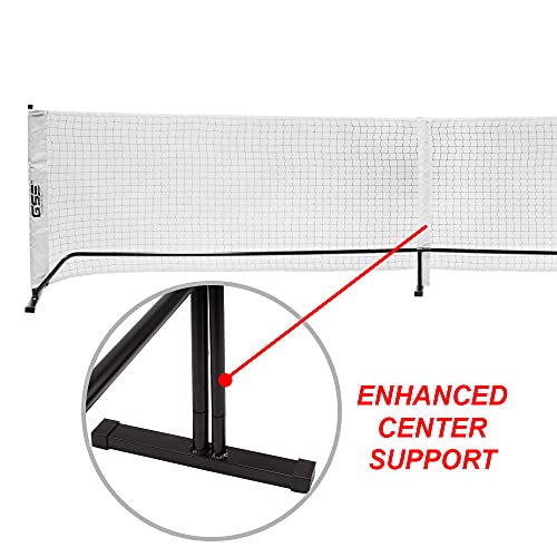 GSE Games & Sports Expert Professional Regulation Size Portable Pickleball Net System with Carrying Case