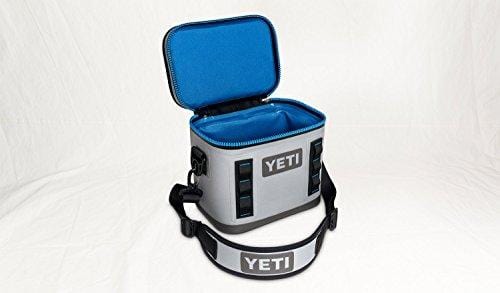 YETI Hopper Flip 8 Portable Cooler, Fog Gray/Tahoe Blue