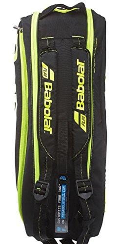 Babolat Pure Tennis Racquet Holder x6, Black/Yellow
