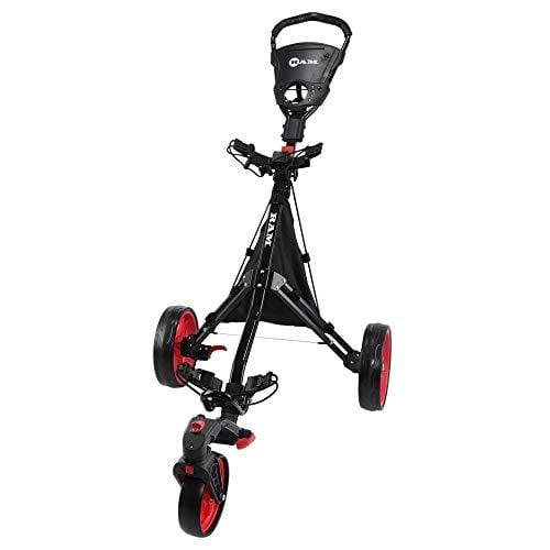 RAM Golf Push/Pull 3-Wheel Golf Cart with 360° Rotating Front Wheel