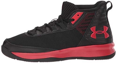 Under Armour Boys' Pre School Jet 2018 Basketball Shoe, Black (001)/Red, 13.5K M US Little Kid