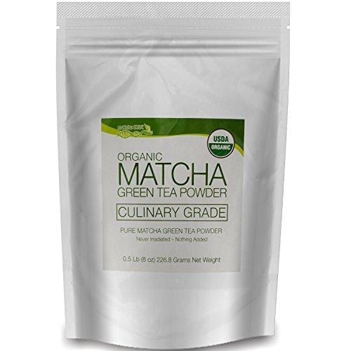 MatchaDNA USDA Organic Matcha Green Tea Powder Culinary Grade Powdered Matcha - High in antioxidants (8 Ounce)