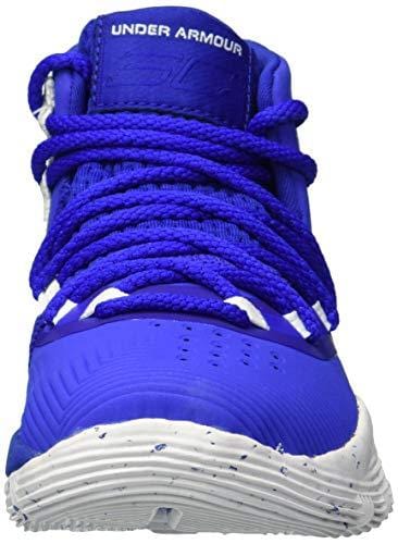 Under Armour Boys' Pre School SC 3Zer0 II Basketball Shoe, Royal (400)/White, 1