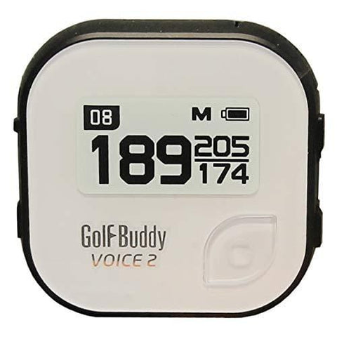 Golf Buddy Voice 2 GolfBuddy Voice4 Easy-to-Use Talking GPS, White/Black
