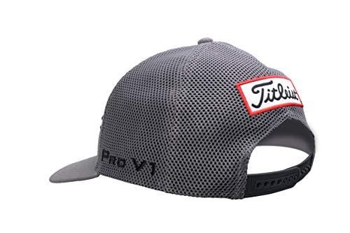 Titleist Men's Tour Snapback Mesh Golf Hat, Charcoal/Black
