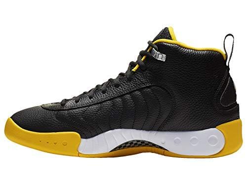 Nike Men's Jordan Jumpman Pro Black/University Gold/White Leather Basketball Shoes 10 M US