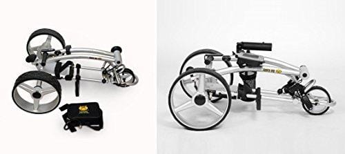 Bat-Caddy X4 Sport Electric Push Cart w/ Free Accessory Kit, 35Ah, Black