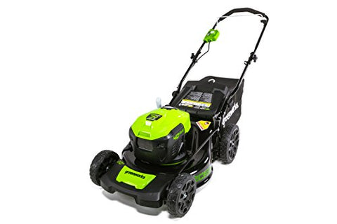 GreenWorks G-MAX 40V 20'' Brushless Dual Port Lawn Mower, Battery and Charger Not Included MO40L00