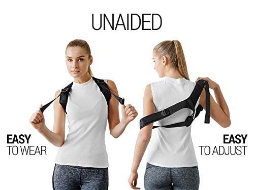 Posture Corrector for Men & Women - Adjustable Shoulder Posture Brace - Figure 8 Clavicle Brace for Posture Correction and Alignment - Invisible Thoracic Back Brace for Hunching