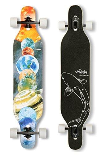 VOLADOR 42inch Freeride Longboard Complete Cruiser (Drop Through Deck - Camber concave)(Solar)