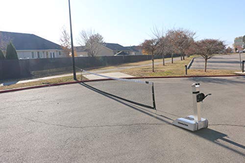 Premium Heavy Duty Outdoor Portable Pickleball Rustproof Net Pole w/ Net, Attach to Existing Hoop or Pole, Simple Installation and Easy to Store - Heavy Duty Regulation Net Size and Adjustable Tension