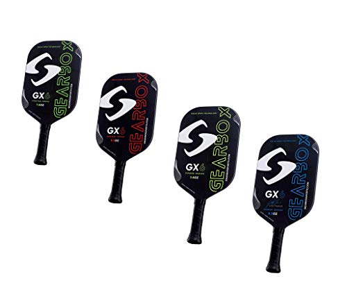 Gearbox GX6 Power 7.8oz 3-5/8in Carbon Fiber Neon Yellow Pickleball Paddle