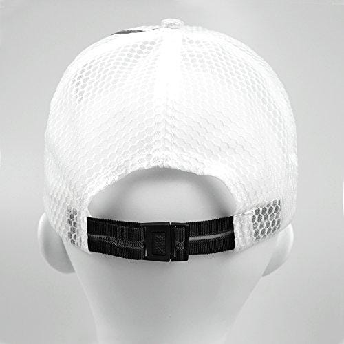 FADA Men's Mesh Brim Tennis Cap Outside Sunscreen Quick Dry Adjustable Baseball Hat White [product _type] FADA - Ultra Pickleball - The Pickleball Paddle MegaStore