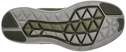 Nike Womens Flex 2017 Fabric Low Top Lace Up Running Sneaker, Green-M, Size 10.0