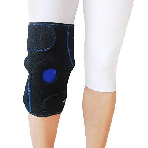 Knee Ice Pack Wrap by TheraPAQ: Hot & Cold Therapy Knee Support Brace - Reusable Compression Sleeve for Bursitis Pain Relief, Meniscus Tear, Rheumatoid Arthritis, Injury Recovery, Sprains & Swelling