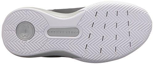 Under Armour Boys' Grade School X Level Ninja Basketball Shoe, Graphite (100)/White, 4.5