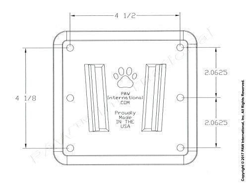 PAW International RV Bracket (Polymer) Single Wall Mount, Black