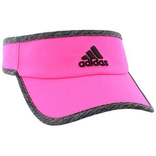 adidas Women's Adizero Ii Visor, Shock Pink/Dark Grey Heather/Black, One Size