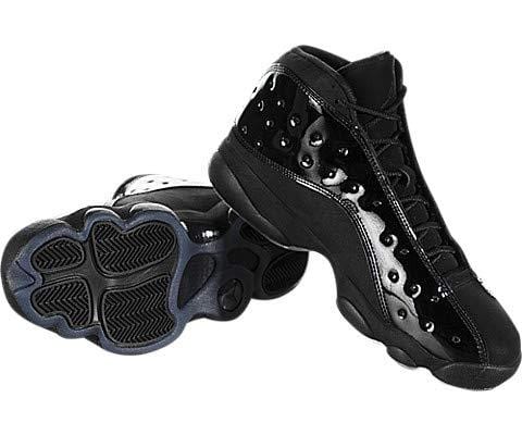 Jordan Men's Retro 13 Black/Black Leather Basketball Shoes 11 M US