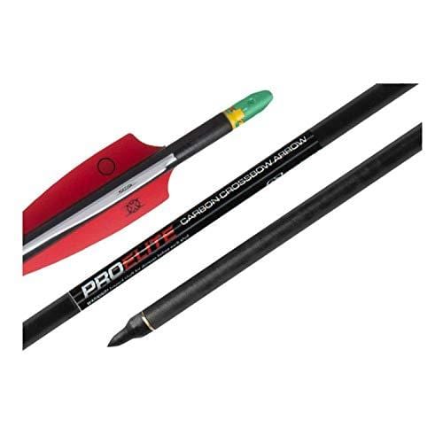 Tenpoint Pro Elite Carbon Crossbow Arrows with Alpha-Nocks, Broadheads, and Omni-Brite 2.0 Lite Sticks, 6-Pack Bundle (HEA-640.6). for use with Any Crossbow. (5 Items)