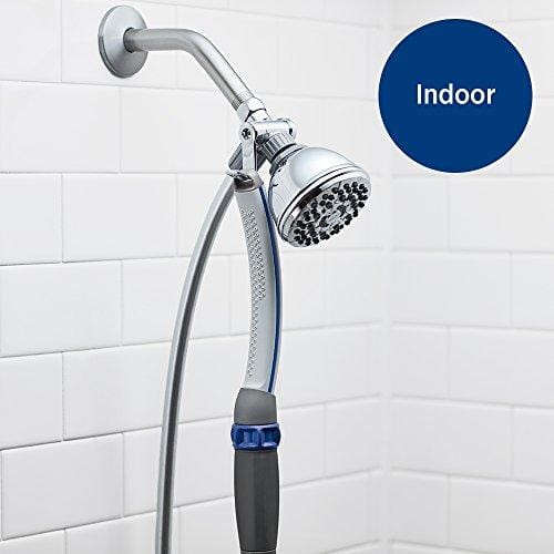 Waterpik PPR-252 Pet Wand Pro Dog Shower Attachment, 13", Blue/Grey System for Fast and Easy Bathing