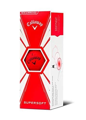 Callaway Golf Supersoft Golf Balls, (One Dozen), Red, Matte Finish [product _type] Callaway - Ultra Pickleball - The Pickleball Paddle MegaStore
