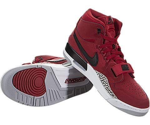 Nike Jordan Legacy 312 - Men's Varsity Red/Black/White Leather Basketball Shoes 10 D(M) US