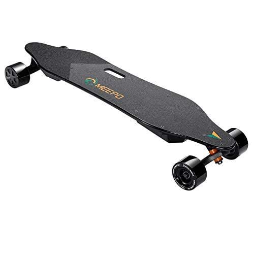 MEEPO Electric Skateboard & Longboard, 38inch Dual Motor Electric Skateboard with Remote Controller - 800 Watts Motors | 11 Mile Range | 29 MPH Speed | Up to 30% Grade Hill Climbing (Large)