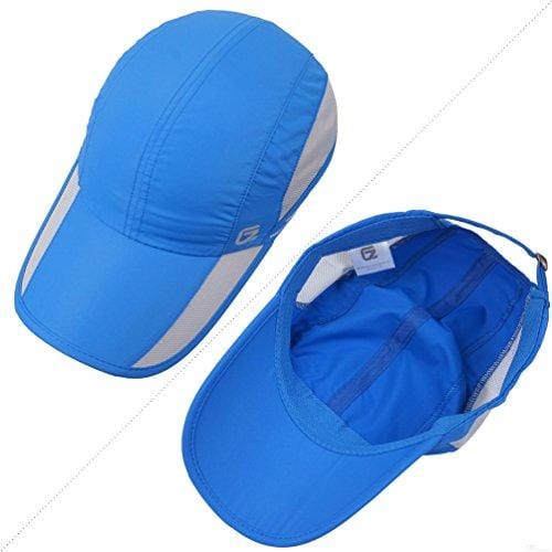 GADIEMKENSD Quick Dry Sports Hat Lightweight Breathable Soft Outdoor Run Cap (Classic Upgrade, Blue)