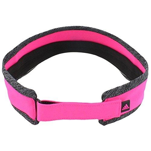 adidas Women's Adizero Ii Visor, Shock Pink/Dark Grey Heather/Black, One Size