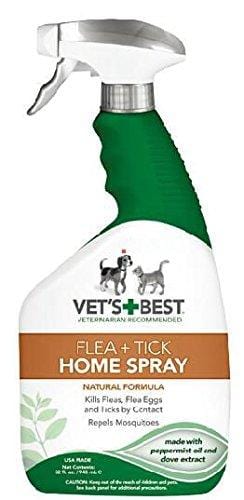 Vet's Best Flea and Tick Home Spray | Flea Treatment for Dogs and Home | Flea Killer with Certified Natural Oils | 32 Ounces