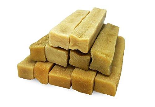Himalayan Gold Yak Dog Chews | Grade A Quality, 100% Natural, Healthy & Safe For Dogs, Odorless, Approx. 1LB Bag With 3-4 Huge Pieces, Treat For Dogs, Keeps Dogs Busy & Enjoying, Indoors & Outdoor Use