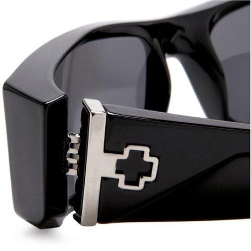 Spy Optic Hielo Polarized Sunglasses,Shiny Black Frame/Grey Lens,one size