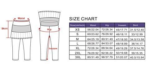 ANIVIVO Women Tennis Legging, Skirted Capri Leggings Tennis Pants for Women& Sports Capri Skirted Leggings Women Tennis Clothings(Darkblue,M) [product _type] ANIVIVO - Ultra Pickleball - The Pickleball Paddle MegaStore