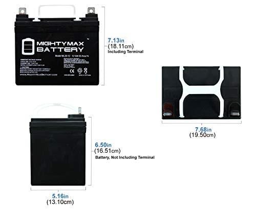 Mighty Max Battery ML35-12 - 12V 35AH DC DEEP Cycle SLA Solar Energy Storage Battery Brand Product