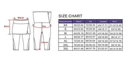 ANIVIVO Women Tennis Legging, Skirted Capri Leggings Tennis Pants for Women& Sports Capri Skirted Leggings Sports Skirted Leggings(Blue,XL) [product _type] ANIVIVO - Ultra Pickleball - The Pickleball Paddle MegaStore