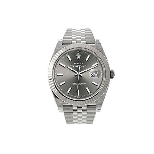 New 2017 Rolex Datejust II Steel Dark Rhodium Sticks Jubilee 41mm Watch 126334