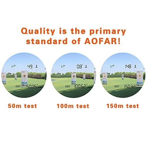 AOFAR GX-2s Slope Golf Rangefinder,600 Yards White Range Finder,Flagpole Lock, Vibration, 6X 25mm Waterproof, Carrying Case, Battery, Gift Packaging - Ultra Pickleball
