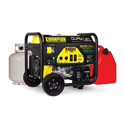 Champion 7500-Watt Dual Fuel Portable Generator with Electric Start