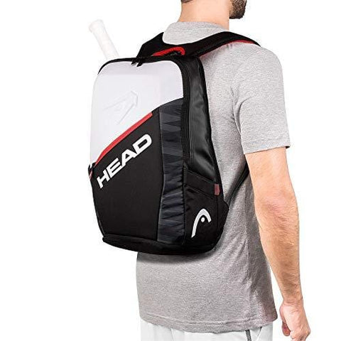 HEAD Djokovic Backpack Black/White/Red