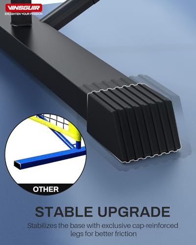 VINSGUIR Pickleball Net Set, Portable Pickleball Net with 4 Pickleball Paddles, 8 Pickleballs, 1 Carry Bag, 22 FT Regulation Size Pickleball Net Set for Beginners, Outdoor Indoor Driveway Home