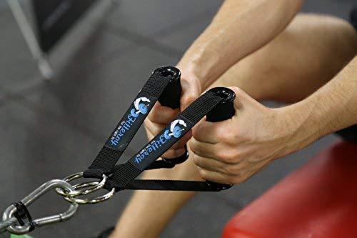 Fitteroy Premium Heavy Duty Exercise Handles (Set of 2) for Cable Machines and Resistance Bands