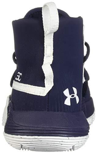Under Armour Boys' Grade School SC 3Zer0 II Basketball Shoe, Midnight Navy (401)/White, 4