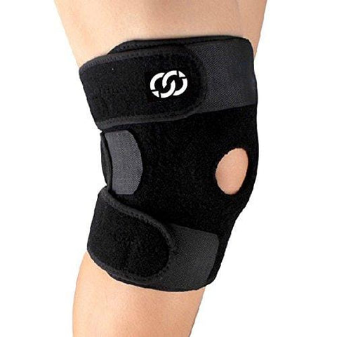 Compressions Knee Brace Support - Neoprene Open Patella Stabilizer with Adjustable Veclro - Best for Meniscus Tear, Arthritis, ACL, MCL, Sports, Running, Basketball for Men & Women [product _type] Compressions - Ultra Pickleball - The Pickleball Paddle MegaStore