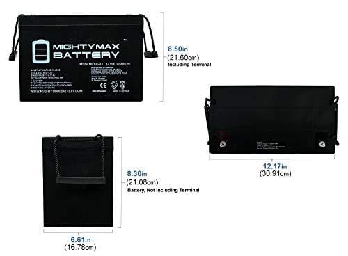 Mighty Max Battery 12V 100AH Battery for Solar Wind DEEP Cycle VRLA 12V 24V 48V Brand Product