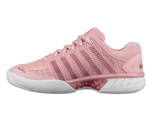 K-Swiss Women's Hypercourt Express Tennis Shoe (Coral Blush/White, 10 M US)