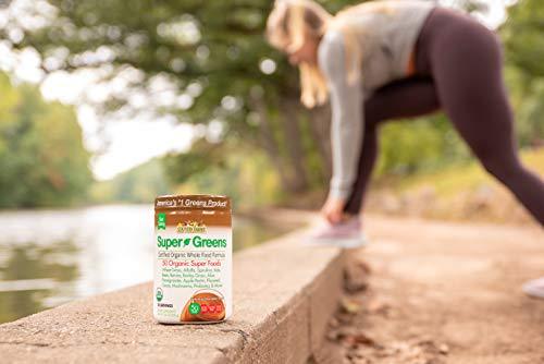 Country Farms Super Greens Chocolate Flavor, 50 Organic Super Foods, USDA Organic Drink Mix, 20 Servings